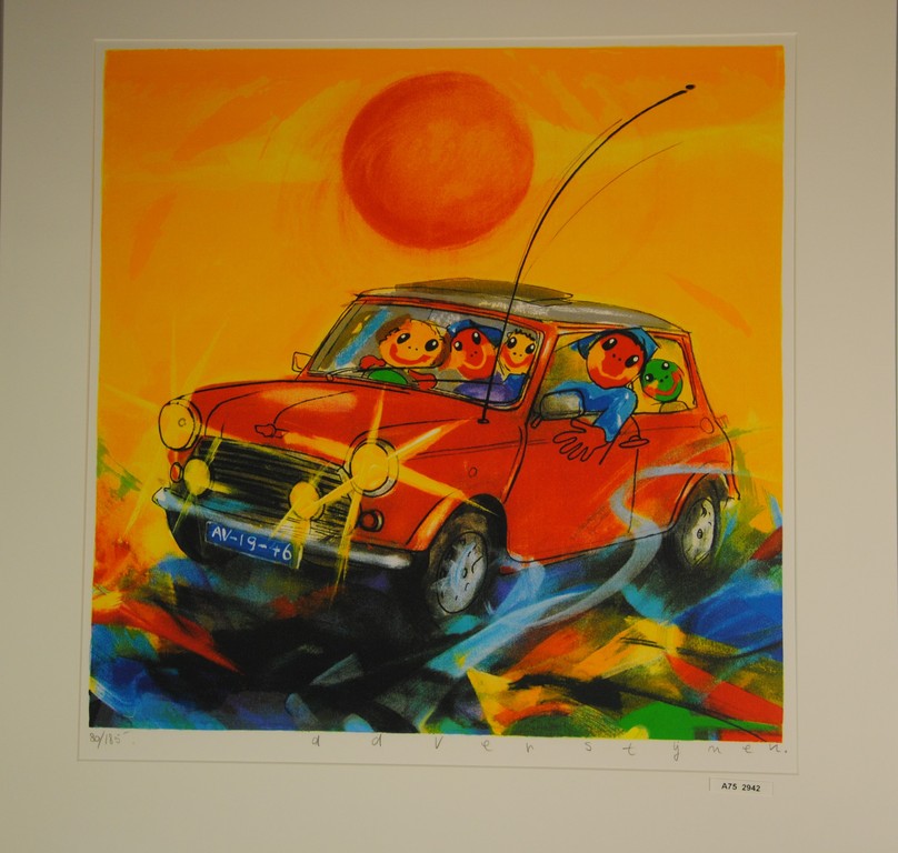 Ad Verstijnen: zeefdruk, Mini Cooper kopen? Bied vanaf 300!
