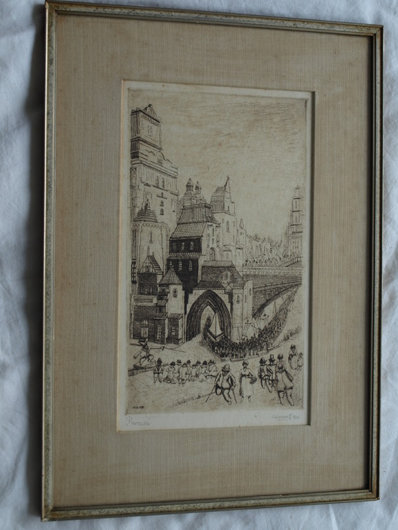Cor de Wolff : Ets , Processie – gesigneerd & ingelijst – 1941 kopen? Bied vanaf 1!