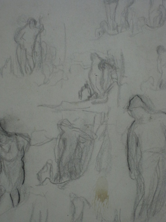 Royal Academy George H. Mason 1818-1872 potloodtekening  kopen? Bied vanaf 1!