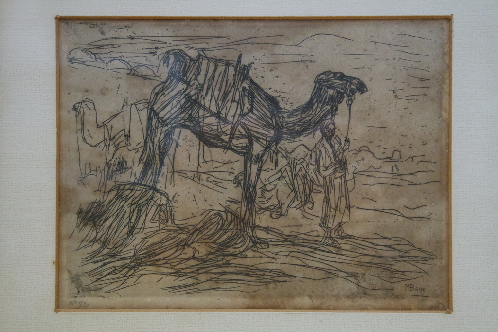 Marius Bauer (1867-1932) - handgesigneerde ets - dromedaris kopen? Bied vanaf 185!
