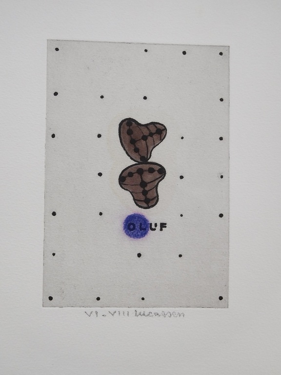 Reinier Lucassen, ets/aquatint, Olijf, VII/VIII verkocht voor € 175!