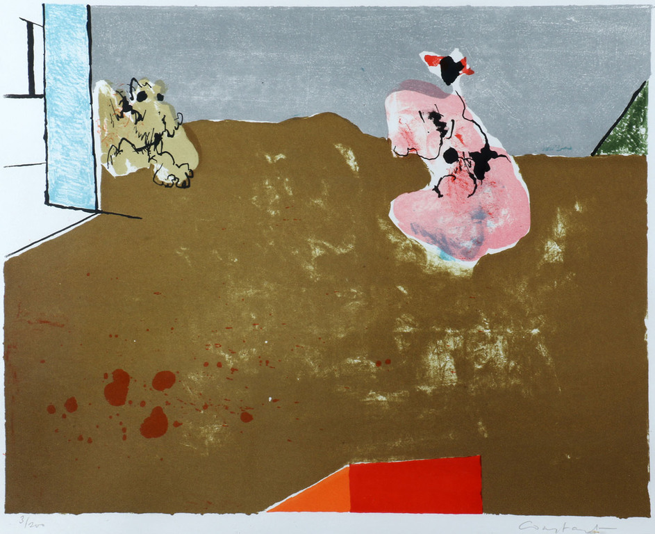 Constant - Vrouw en hond- Litho-1965 kopen? Bied vanaf 1!