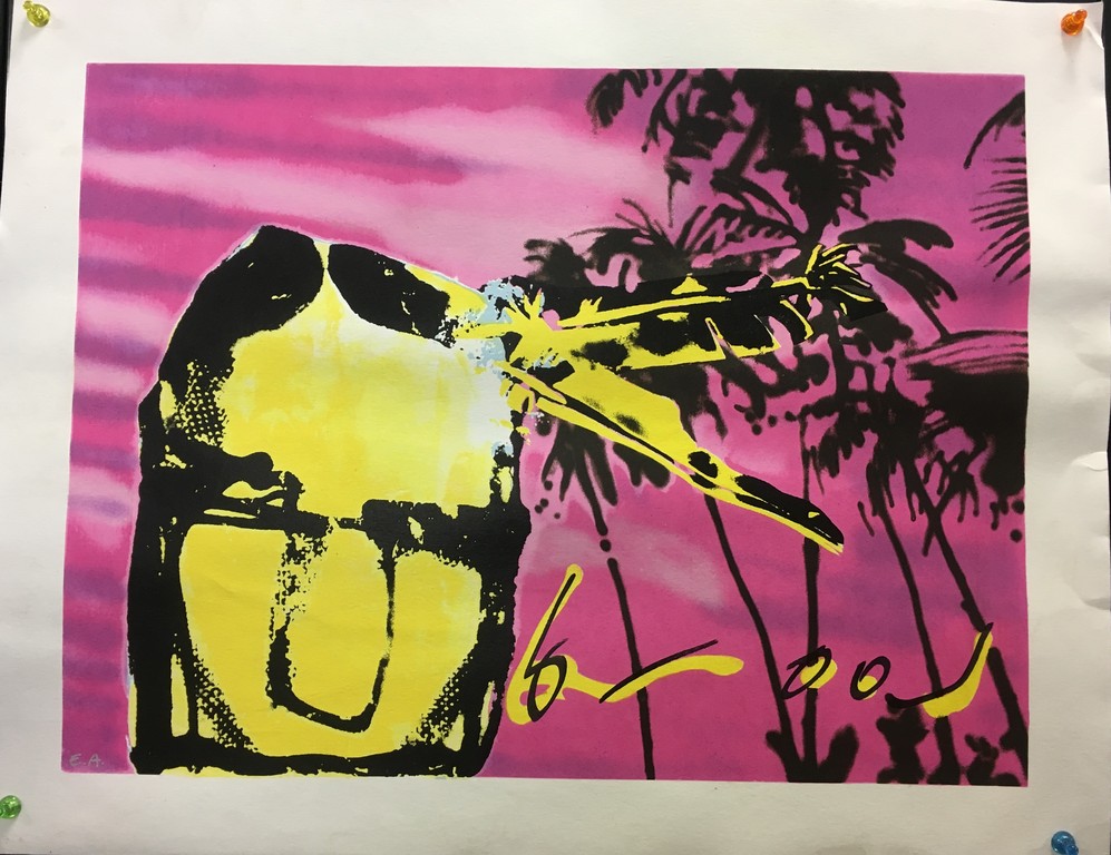 Herman Brood-Pink Indian E.A.-Zeefdruk kopen? Bied vanaf 175!