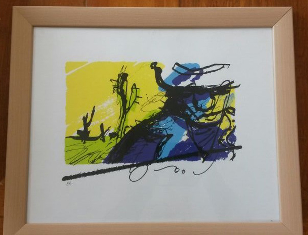 Zeefdruk van Herman Brood - Bono verkocht voor € 81!