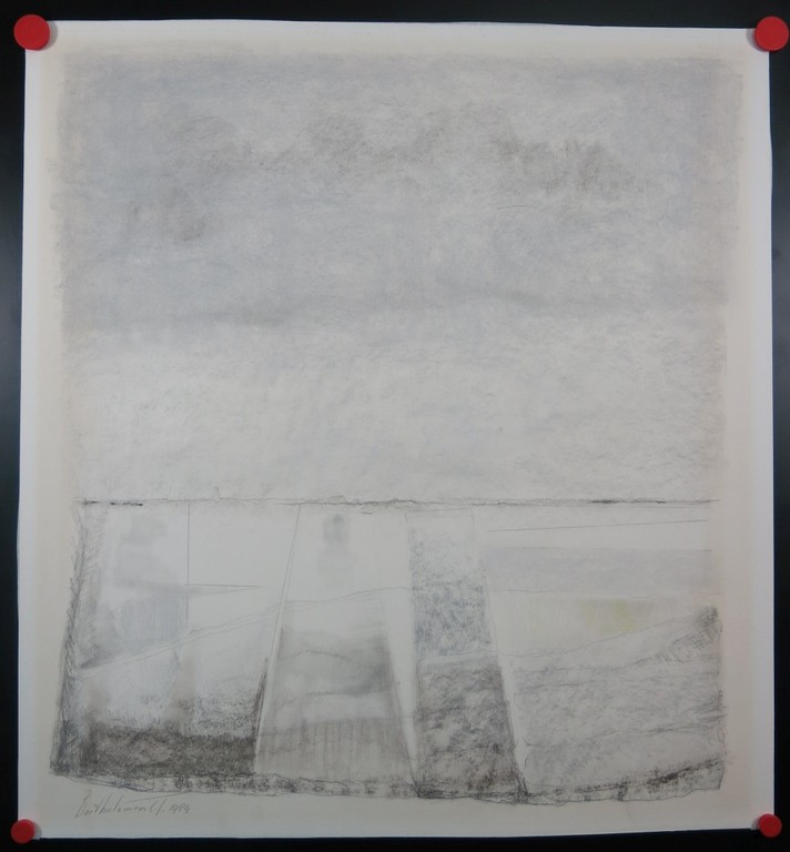 Bartholomeus Toebak: Potlood en krijt, Winterlandschap (hoge horizon) kopen? Bied vanaf 1!