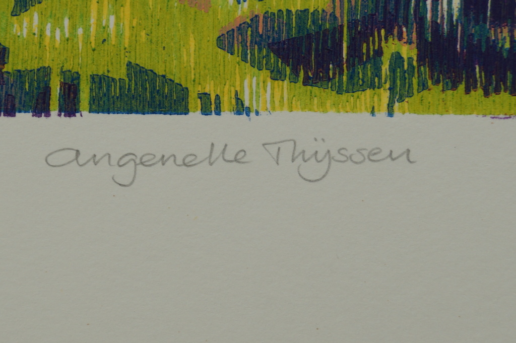 Angenelle Thijssen - gesigneerde houtsnede - Tegenlicht - 2004 kopen? Bied vanaf 20!