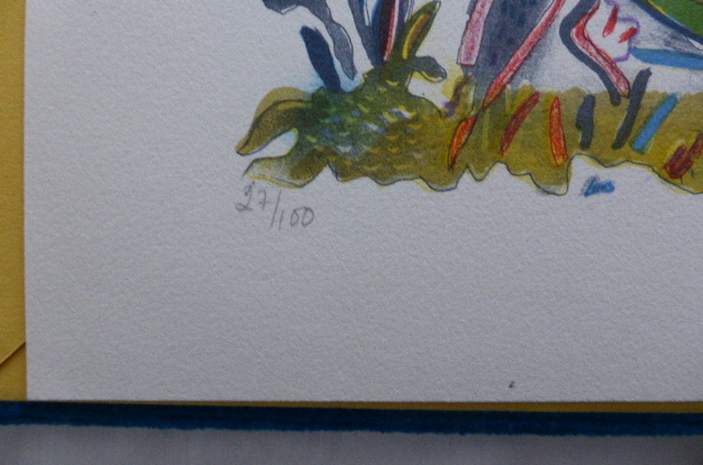 Anders Fogelin  Zweden /Spanje. luxe map met lithos  Titel In Mammons tempel. kopen? Bied vanaf 215!