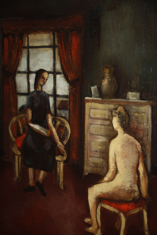 bijzonder naief schilderij NAAKT van MATTHIEU WIEGMAN bergense school kopen? Bied vanaf 1!