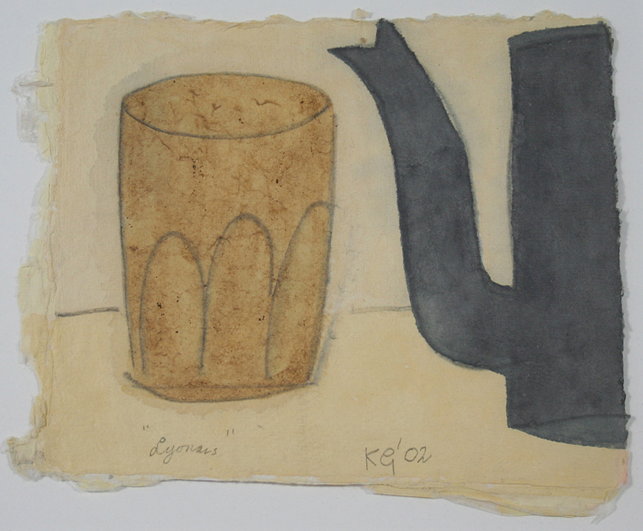 Klaas Gubbels, tekening/aquarel, verkocht voor € 750!