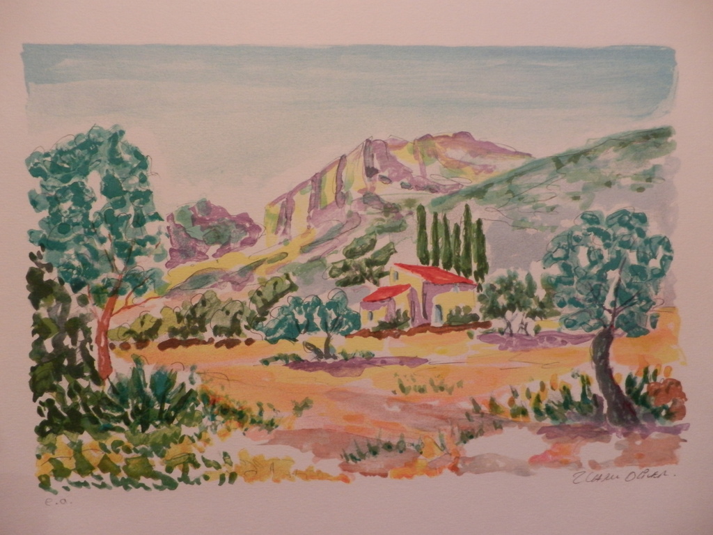 OLIVIER ZLATKU  Zeefdruk  TOSCAANS LANDSCHAP kopen? Bied vanaf 1!