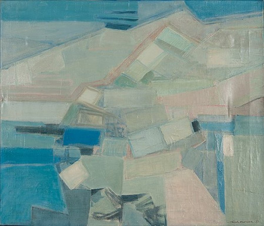 Dick Zwier - Olieverf op doek - Mykonos Griekenland verkocht voor € 74!