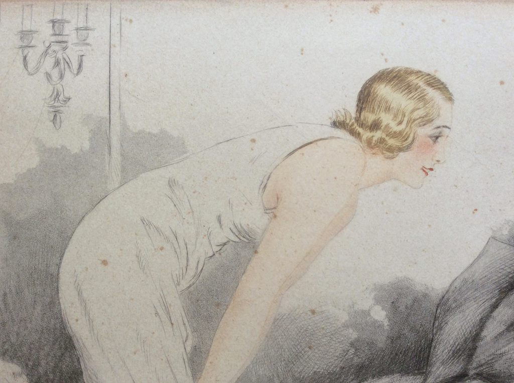 LAATSTE KANS! Georges Grellet - art deco lithografie kopen? Bied vanaf 75!