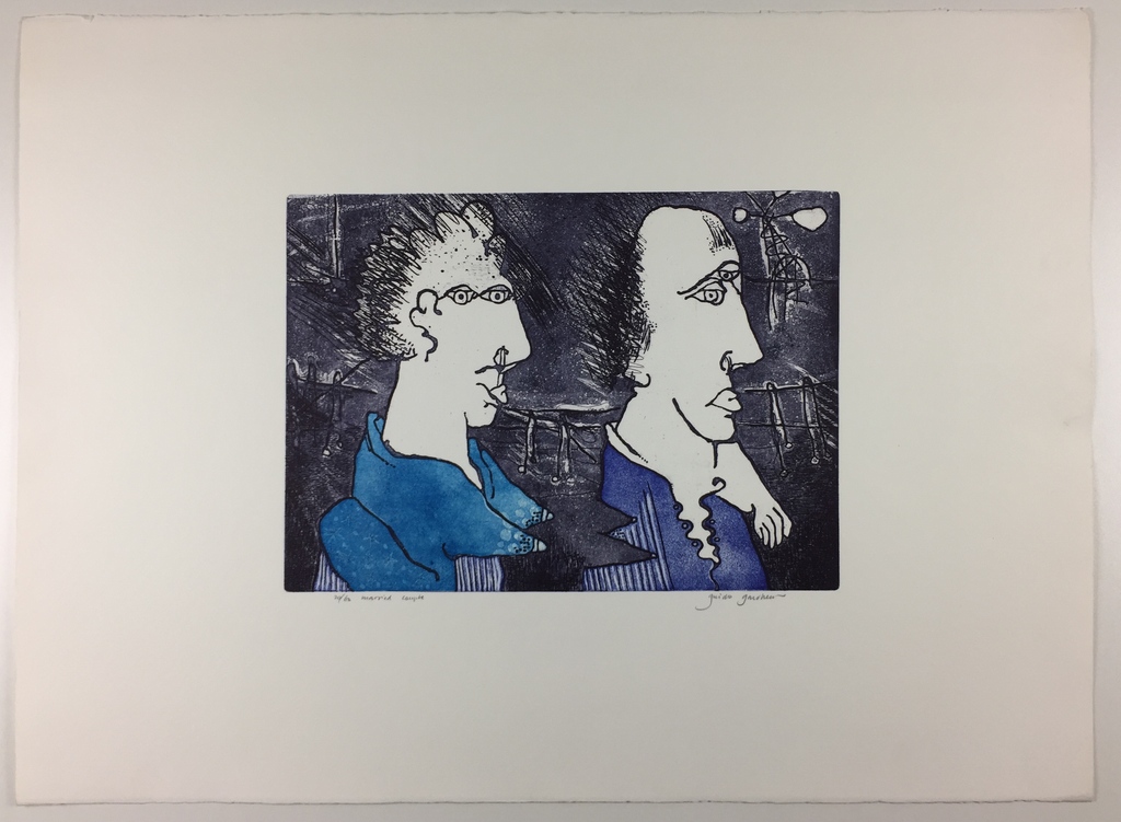 Guido Goedheer, kleurenets, 'Married couple' kopen? Bied vanaf 70!