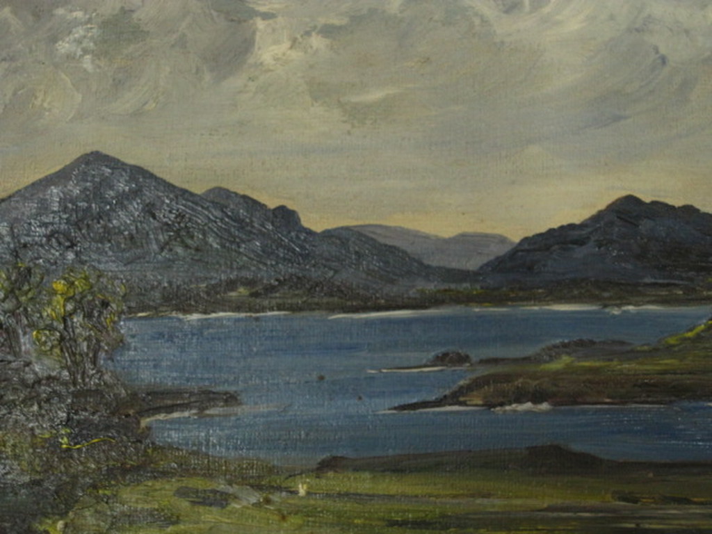 oud olieverfje "Schotland landschap" onduidelijk gesigneerd ca. 1920 kopen? Bied vanaf 1!