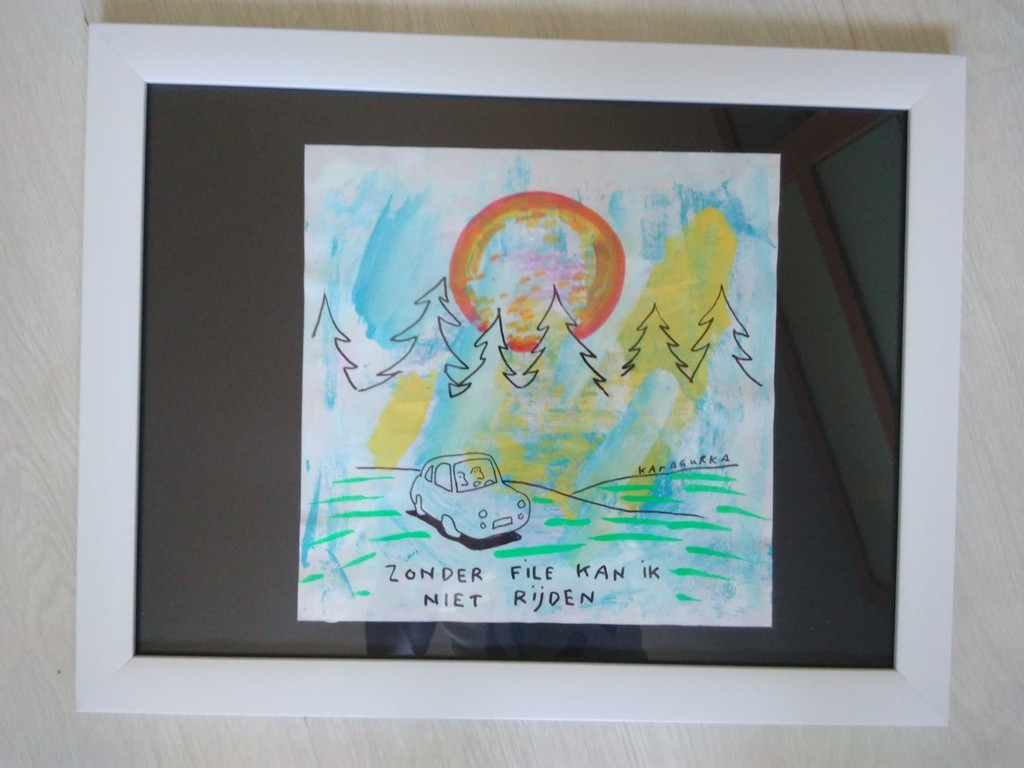 KAMAGURKA gouache op papier, gesigneerd en ingelijst kopen? Bied vanaf 260!