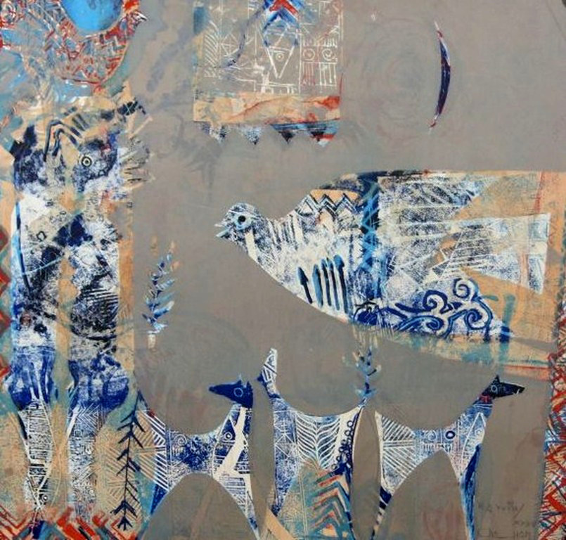 Chabab Tayefeh Mohajer: Litho, -Le temps de colombe- 1994 kopen? Bied vanaf 65!