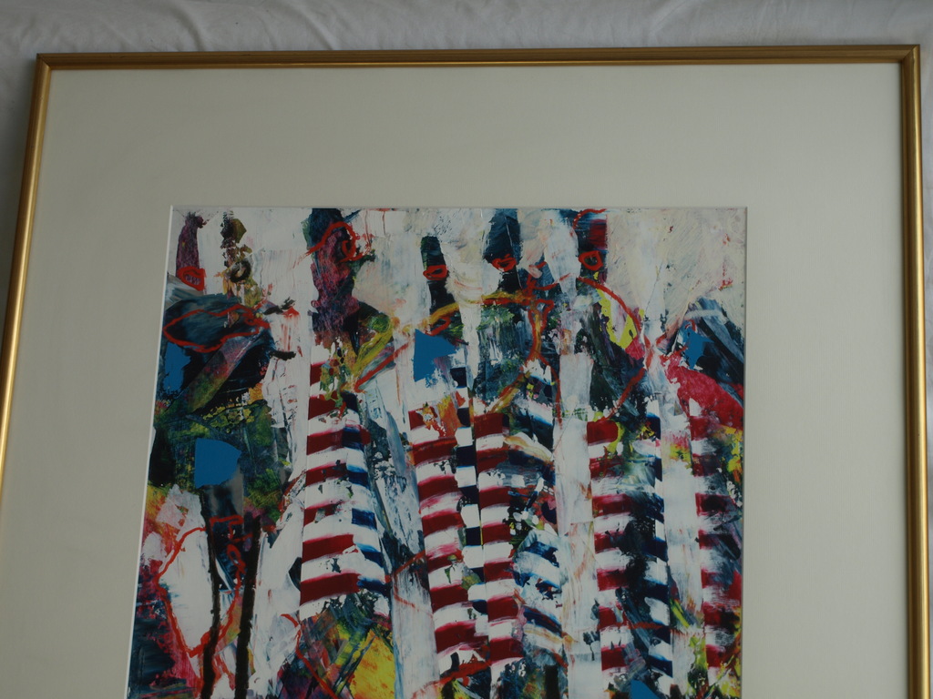 Willem van Scheijndel : Acrylverf – De Masaï – gesigneerd & ingelijst – 1995 kopen? Bied vanaf 200!