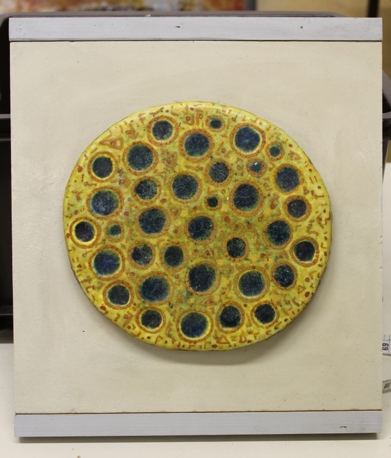 L.P. Boone: Keramische tegel, genummerd 46PL kopen? Bied vanaf 20!