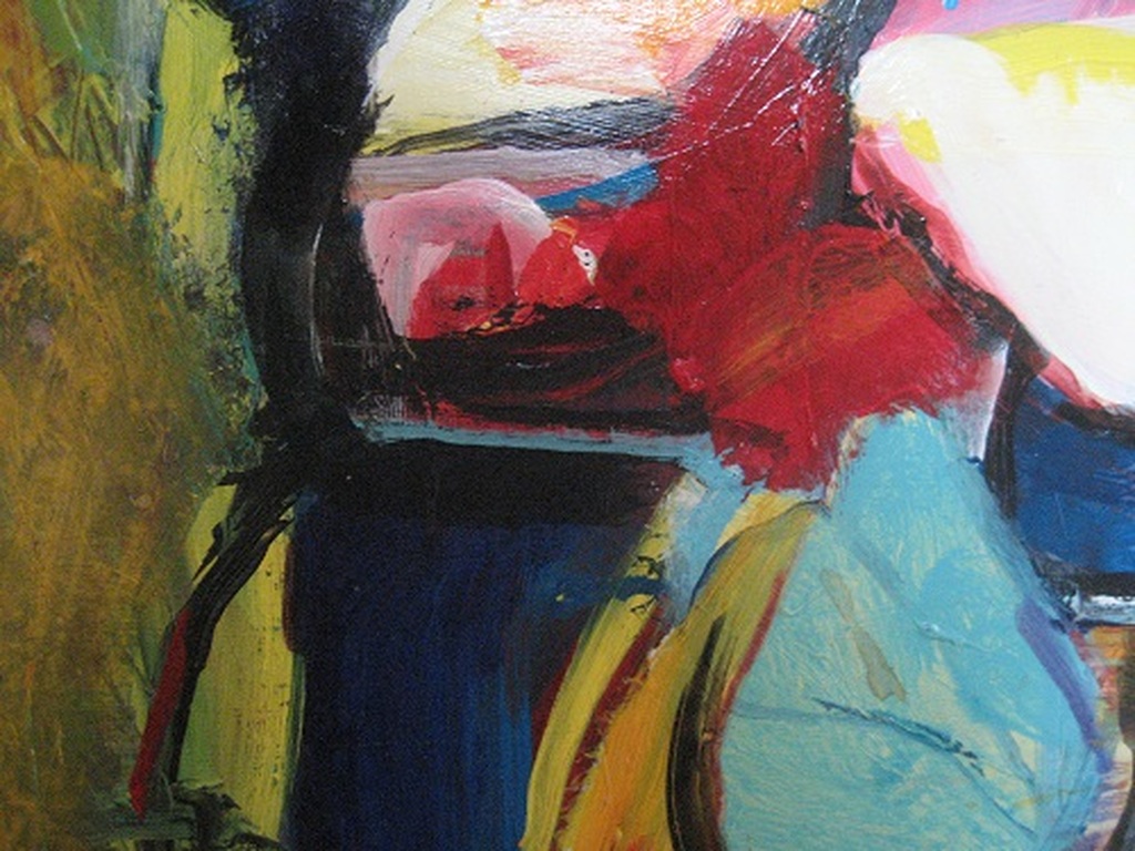 Jos van Beek acryl op paneel Formidabele kracht kopen? Bied vanaf 150!