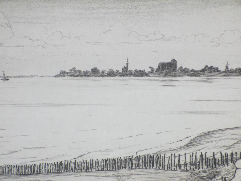 Johan Hemkes, Aan het Veersche Gat, Ets kopen? Bied vanaf 65!