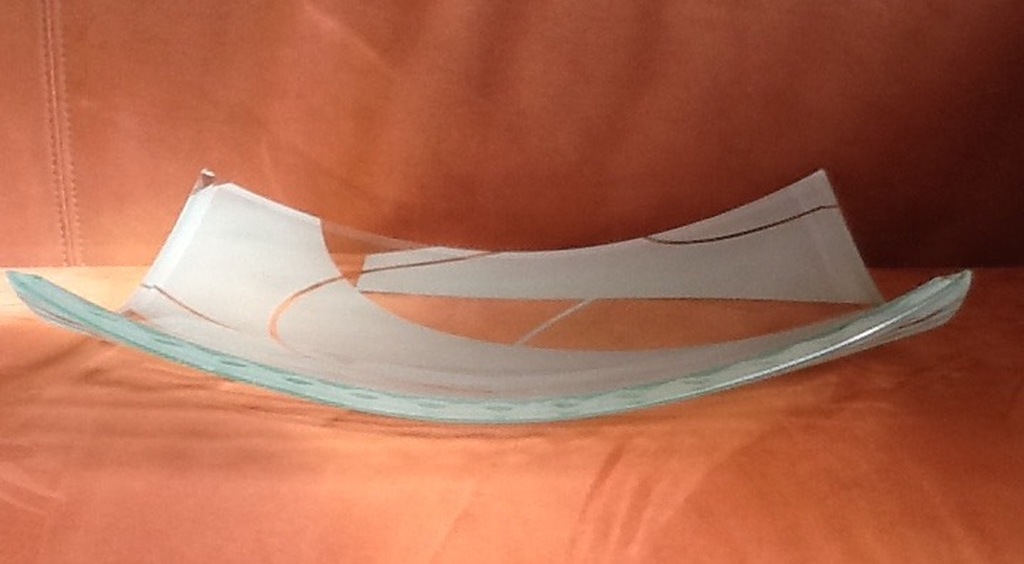 Hein Kuipers, Zware geëtste glazen schaal kopen? Bied vanaf 10!