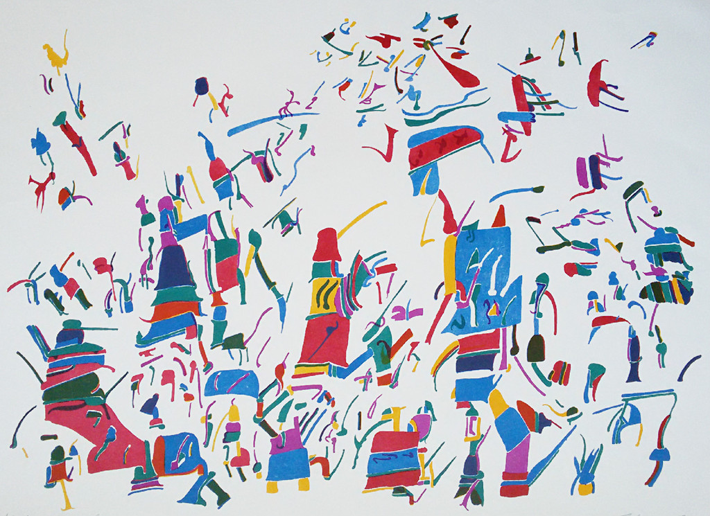 Henri Plaat - Figuren, litho verkocht voor € 65!