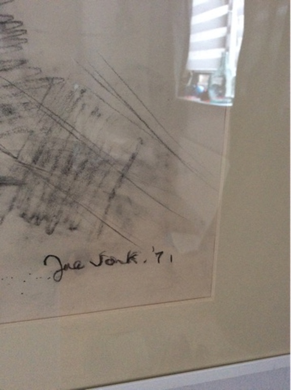 Houtskool getekend door - Jacobus Franciscus Jozef (Jacques) Vonk (1923-2000) kopen? Bied vanaf 1!