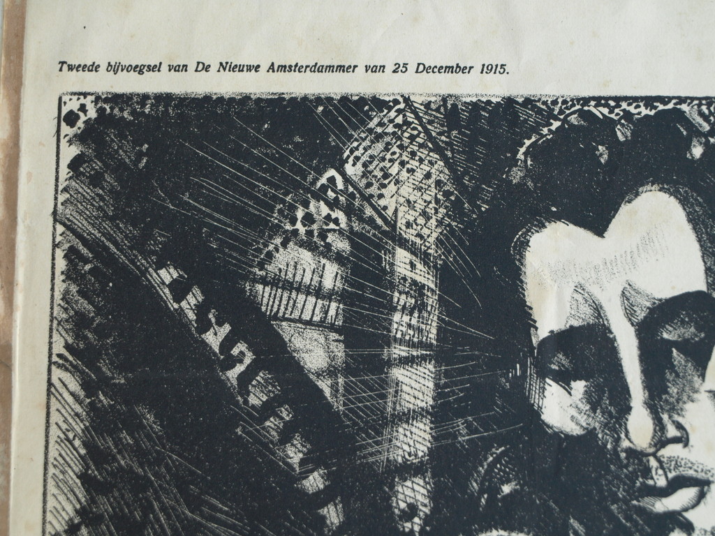 Lodewijk Schelfhout : Litho – Martelaar – Nieuwe Amsterdammer – 1915  kopen? Bied vanaf 1!