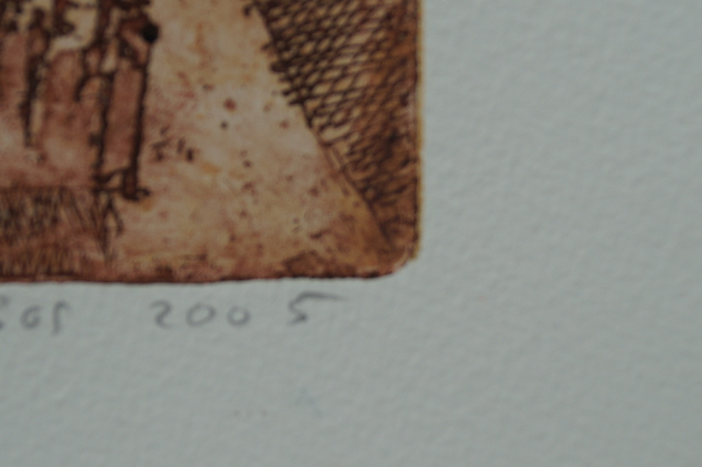 Jan Pieter van den Bos - gesigneerde ets - 2005 kopen? Bied vanaf 1!