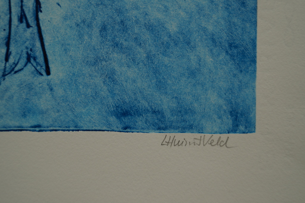 Loes Huis in 't Veld - gesigneerde ets - 5 ex. e.d. kopen? Bied vanaf 1!