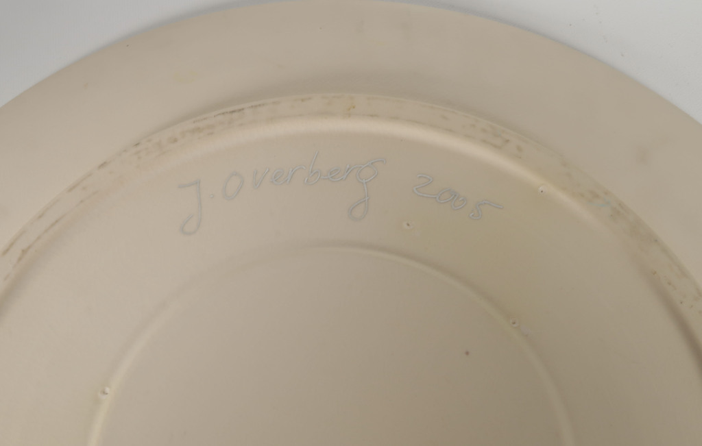 Jacqueline Overberg: Kop en Schotel met collage, Z.T. (Groot) kopen? Bied vanaf 1!