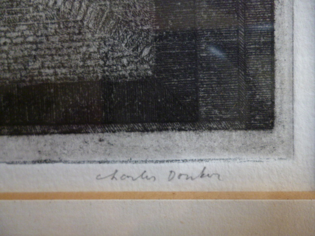 Charles Donker - ets - Atelierraam kopen? Bied vanaf 125!