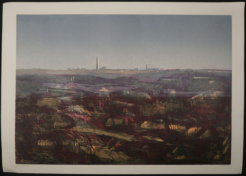 Willem de Vries: Houtsnede, Panorama IV  kopen? Bied vanaf 20!