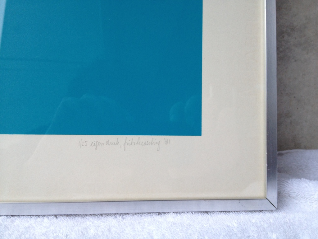 Frits Hesseling- Zeefdruk 1/25 (55 x 55 cm)1981 - Windscherm kopen? Bied vanaf 1!
