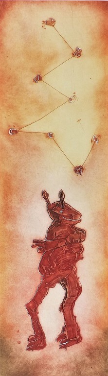 Ad Arma,Ets, He knows where it goes,Handgesigneerd,Oplage 10/12 verkocht voor € 100!