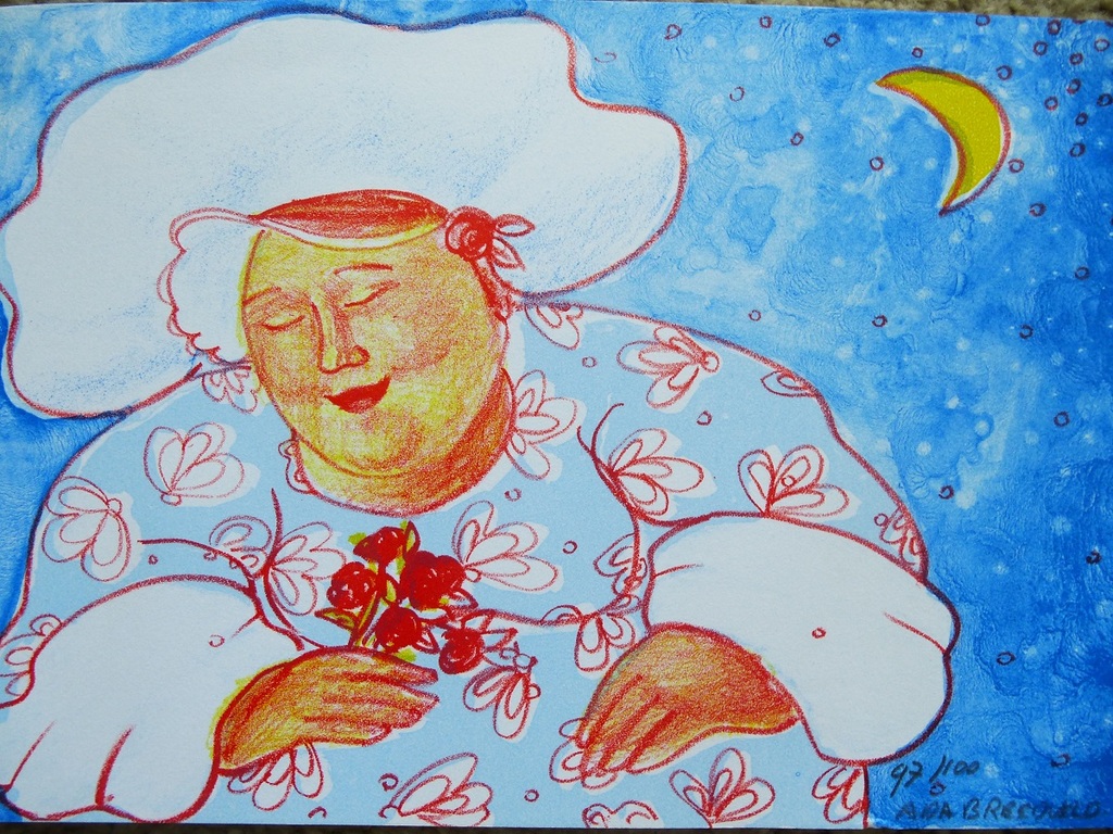 Ada Breedveld, zeefdruk, handgesigneerd en genummerd verkocht voor € 40!