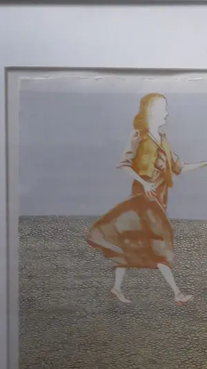 Aat Verhoog - A verhoog , zeefdruk gesigneerd , wandeling langs het strand kopen? Bied vanaf 50!