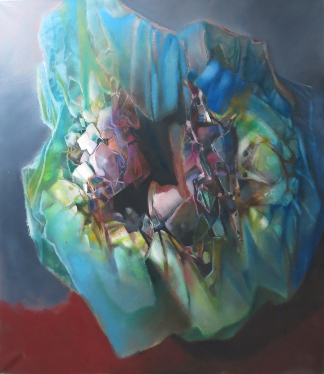 Lambertus de Jong: Olieverf op doek, Zonder titel (zeer groot) verkocht voor € 150!