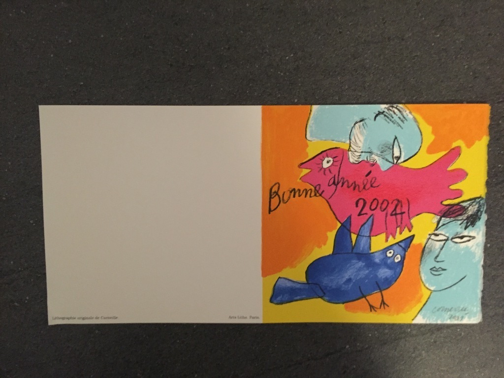 CORNEILLE  COBRAzeefdruk/Litho 2001 , 2002 Kerst Kaart kopen? Bied vanaf 15!