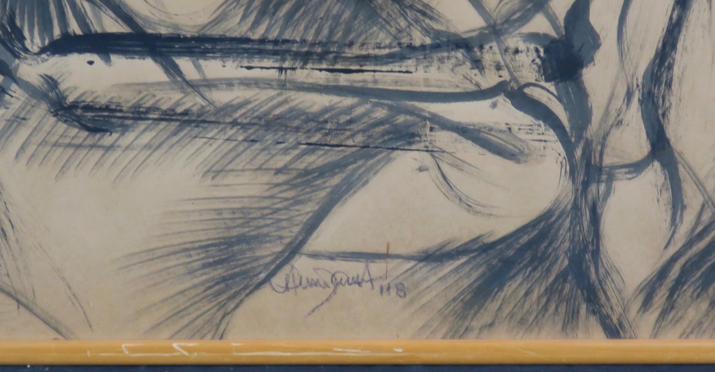 Michel Cardena: Acryl, Iriguchi no. 1 -Ingelijst (groot) kopen? Bied vanaf 70!