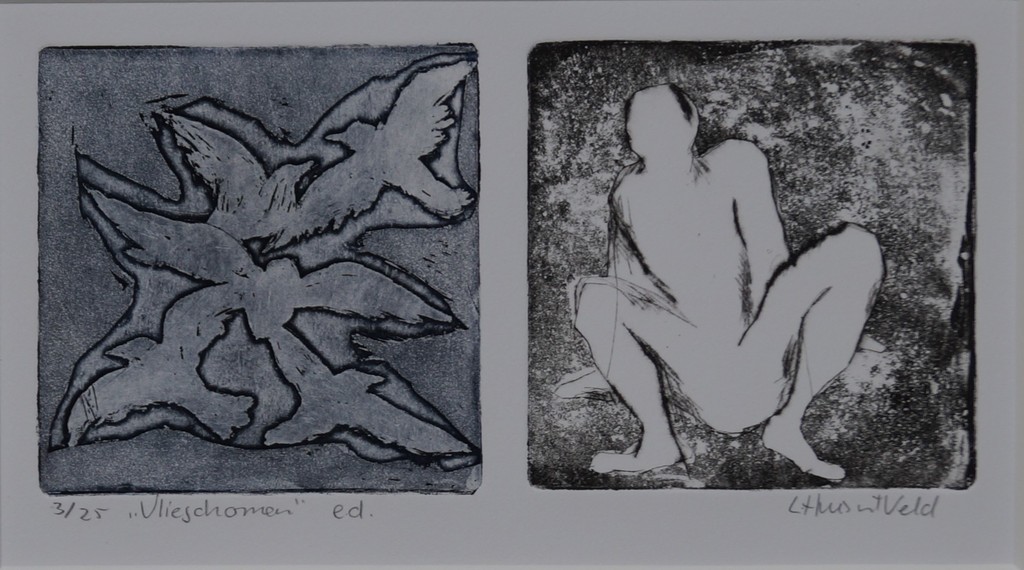 Loes Huis in 't Veld - gesigneerde ets - Vliegdromen  kopen? Bied vanaf 20!