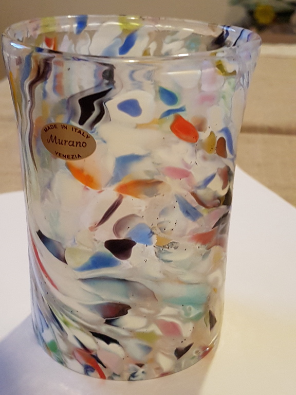 Goto veneziano-glas Arlecchino met agate multiclor Murano anni 65/70-Italia kopen? Bied vanaf 18!