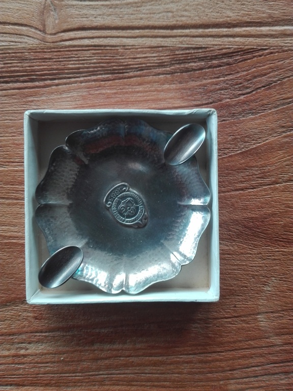 Design door SOLA, zwaar verzilverde asbak 1885, jugendstil? kopen? Bied vanaf 1!