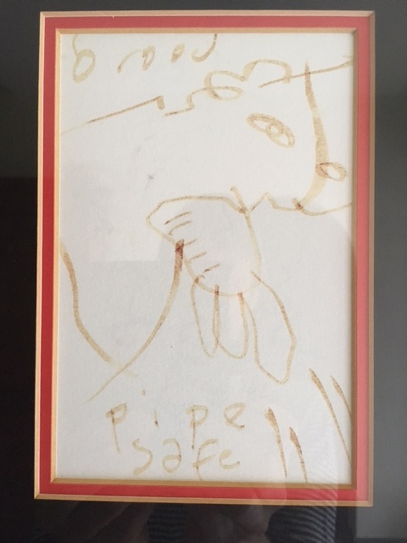 Herman Brood: Tekening op papier, Pipe safe kopen? Bied vanaf 150!