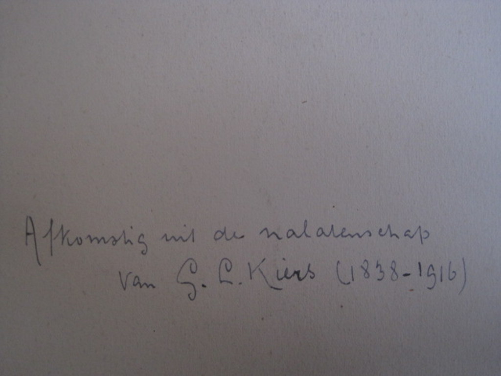 Fraaie potloodtekening G.L.Kiers (1838-1916) "rede van Vlissingen Zeeland" gesd kopen? Bied vanaf 1!