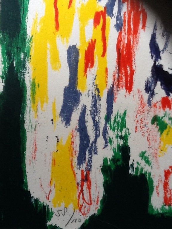 Jan Commandeur, zeefdruk gesigneerd, oplage 58/110 kopen? Bied vanaf 65!