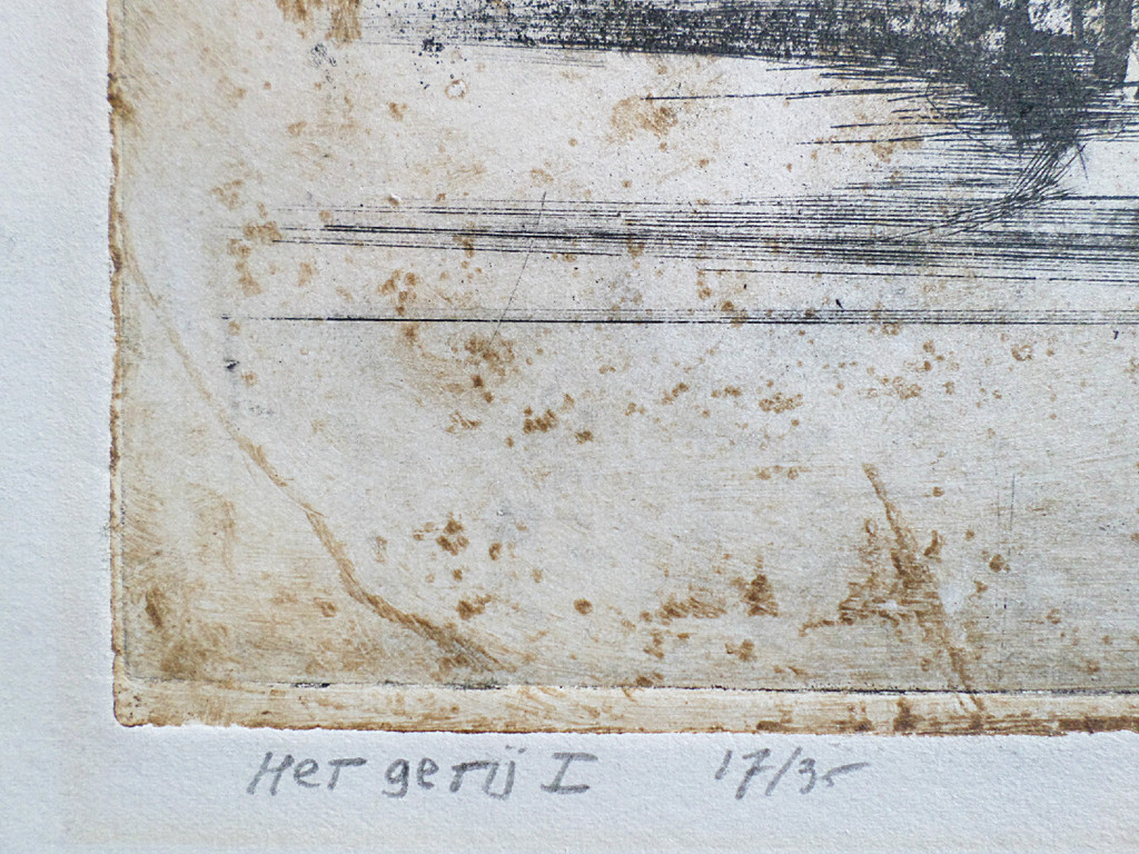 Ru van Rossem â�� Het getij I, aquatint ets met reliÃ«fdruk kopen? Bied vanaf 175!