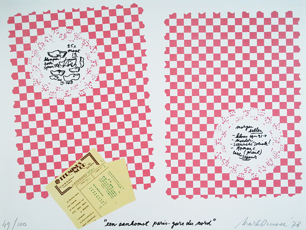 Mark Brusse - Een aankomst Paris Gare du Nord, litho verkocht voor € 60!