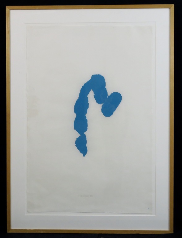 Cees Andriessen: Houtsnede op Japans papier, Zonder titel (groot) verkocht voor € 50!