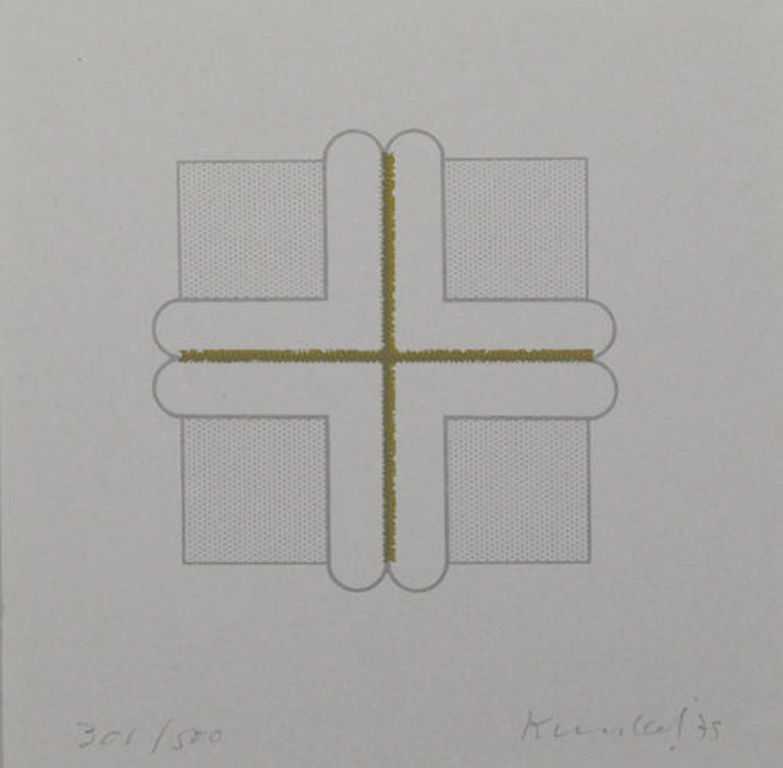 Don Kunkel: Kleurenlithografie, Abstracte Compositie I kopen? Bied vanaf 5!